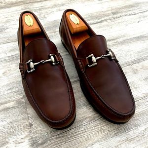 NWOT | Peter Millar Brown Leather Bit Loafer | Size 9